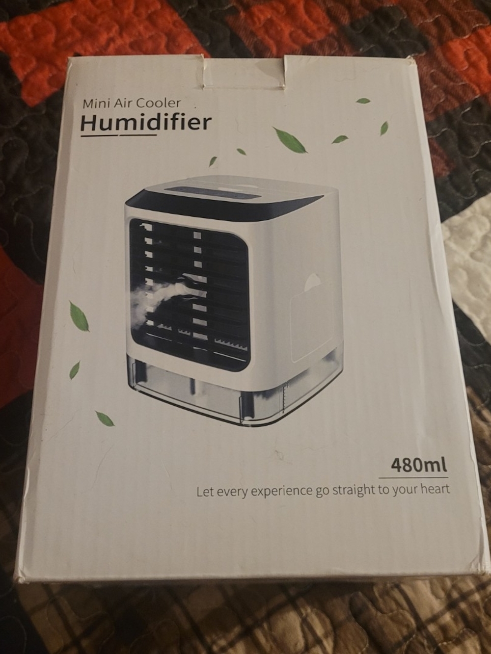 Mini Air Cooler Humidifier - White and Black